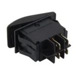 Car Truck Boat Switch Toggle Light Switch 4pin Waterproof 12/24V Bar Style Blue Toggle Reverse Rocker Rear Light Switch Car Auto Universal DIY 4 Pin Boat Cap OFF-ON Push Button with Indicator Light - Image 3