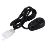 Car Truck Boat Switch Toggle Light Switch 3Pins DC12/24V Car Auto Universal DIY 3 Pin Drop-shaped Switch OFF-ON Push Button with Red and Green Indicator Light, Cable Length: 90cm - Image 2