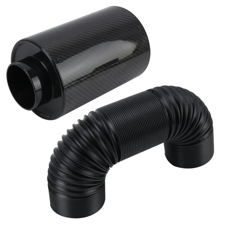 CMS3465.webp Universal Air Intakes Short Cold Racing Aluminium Air Intake Pipe Hose High Flow Cold Air Extension System Air Filter - Image 1