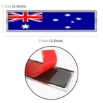 2 PCS Australian Flag Pattern Rectangle Car-Styling Sticker Random Decorative Sticker - Image 4