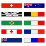 2 PCS Australian Flag Pattern Rectangle Car-Styling Sticker Random Decorative Sticker - Image 5