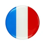 4 PCS Car-Styling France Flag Pattern Metal Wheel Hub Decorative Sticker, Diameter: 5.8cm - Image 2