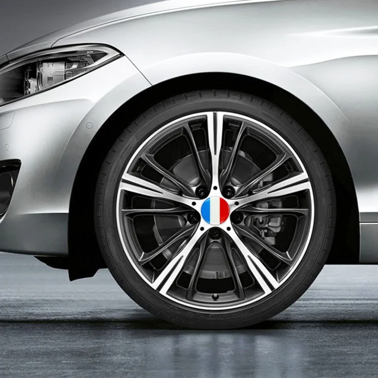 CMS35824_6.webp 4 PCS Car-Styling France Flag Pattern Metal Wheel Hub Decorative Sticker, Diameter: 5.8cm - Image 7
