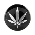 4 PCS Car-Styling Silver Leaves Pattern Metal Wheel Hub Decorative Sticker, Diameter: 5.8cm - Image 2