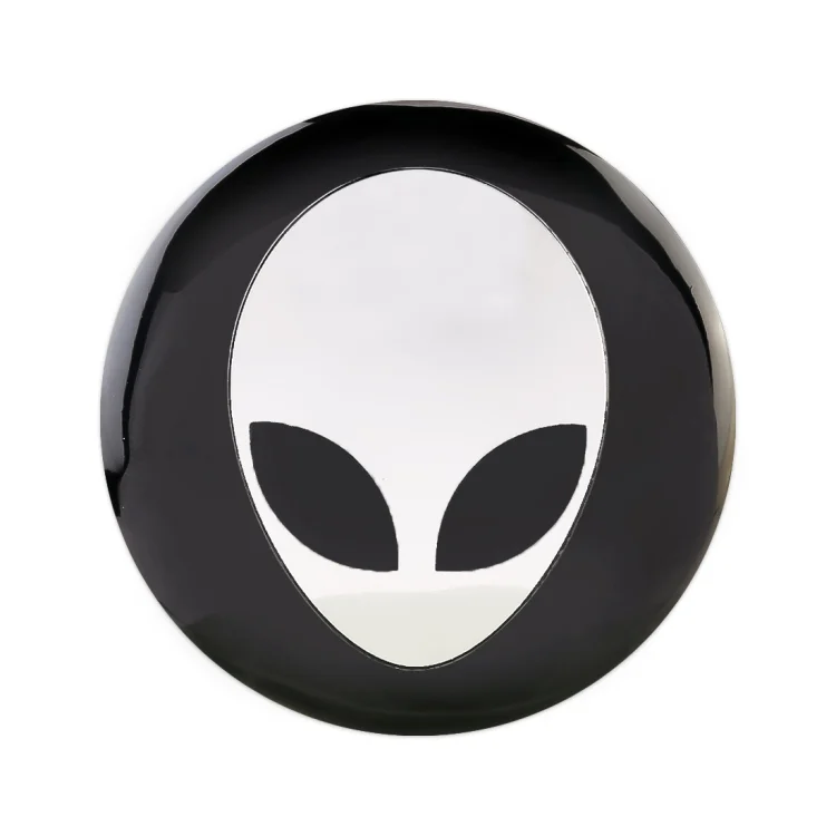 CMS35833_1.webp 4 PCS Car-Styling Alien Pattern Metal Wheel Hub Decorative Sticker, Diameter: 5.8cm - Image 2