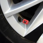 4 PCS Valve Shape Gas Cap Mouthpiece Cover Tire Cap Car Tire Valve Caps - Image 5