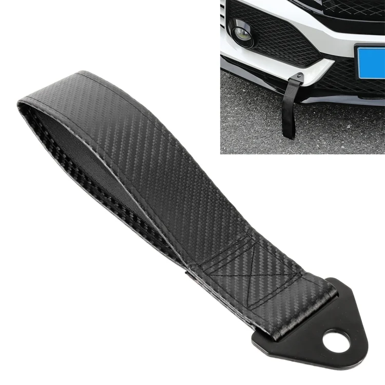 CMS3652.webp Car Universal Tow Strap Screw Hole Carbon Fiber Towing Rope - Image 1