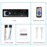 SWM-530 12V Universal Car Dual USB Charger Radio Receiver MP3 Player, Support FM & Bluetooth with Remote Control - Image 5