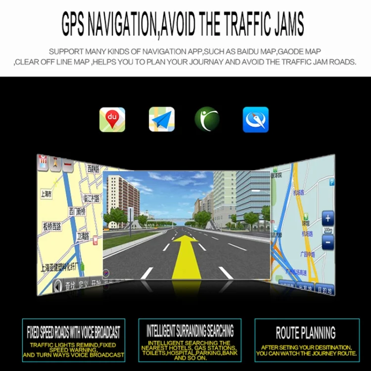 CMS3691_10.webp SU 9701 1GB+32GB 7 inch HD Foldable Universal Car Android Radio Receiver MP5 Player, Support FM & Bluetooth & TF Card & GPS & Phone Link & WiFi - Image 11