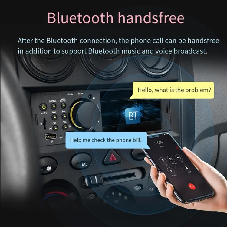 CMS3705_10.webp 7805 4.1 inch Universal Car Radio Receiver MP5 Player, Support FM & Bluetooth & TF Card with Remote Control - Image 11