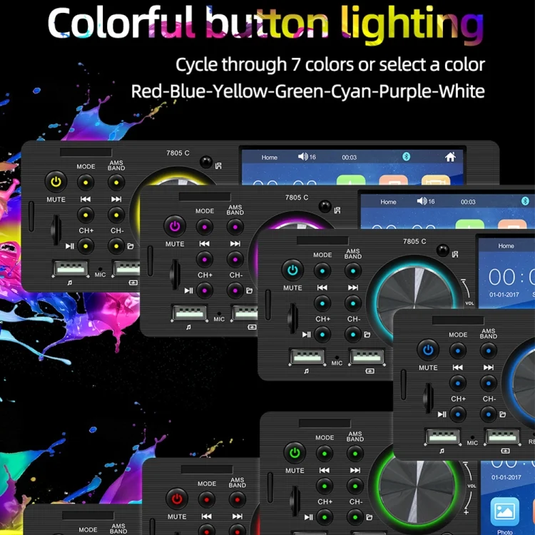 CMS3706_11.webp SWM-7805C 4.1 inch Touch Screen Universal Car Radio Receiver MP5 Player, Support FM & Bluetooth & TF Card with Remote Control - Image 12