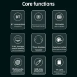 SWM-7805C 4.1 inch Touch Screen Universal Car Radio Receiver MP5 Player, Support FM & Bluetooth & TF Card with Remote Control - Image 9