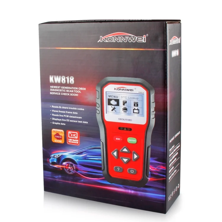 CMS3800_7.webp KONNWEI KW818 EOBD / OBDII Car Auto Diagnostic Scan Tools CAN Code Reader Scanner (Only for 12V Gasoline Car) - Image 8