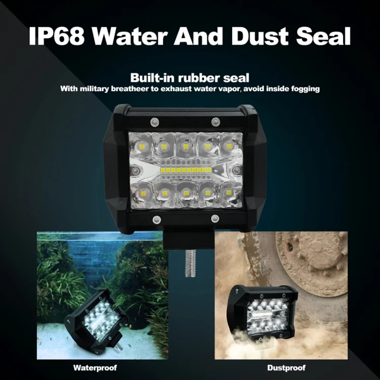 CMS3802_7.webp 4 inch 15W 1500LM LED Strip Lamp Working Refit Off-road Vehicle Light Roof Strip Light - Image 8