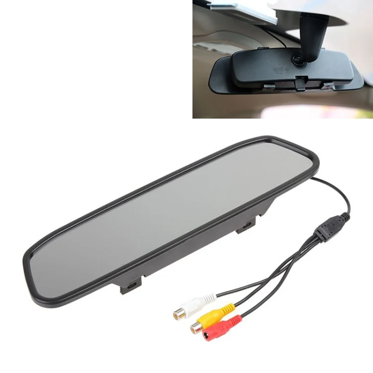 CMS3859.webp PZ-705 4.3 inch TFT LCD Car Rear View Mirror Monitor for Car Rearview Parking Video Systems - Image 1
