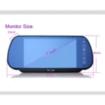 PZ-710 7.0 inch TFT LCD Car Rearview Mirror Monitor with Remote Control, Support Bluetooth / MP5 Player - Image 5