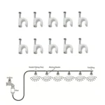 Outdoor Lawn Garden PE Hose Mist Watering Line Misting Cooling System with 26 x Mist Nozzles, Length: 18m - Image 6