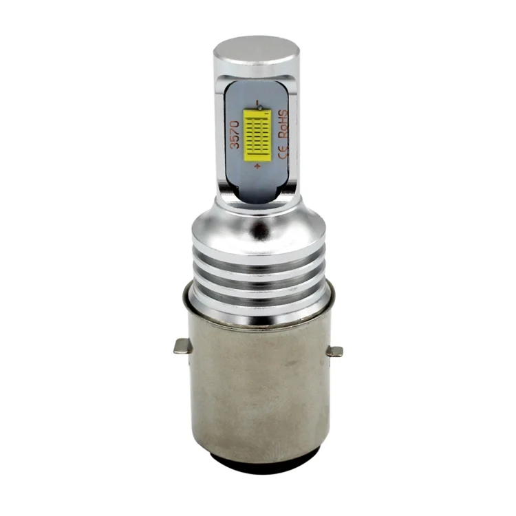 CMS4040_1.webp H6/BA20D 1000LM 72W 6000K White Light 2-LED 3570 Bulbs Motorcycle Headlights, DC 12-24V - Image 2