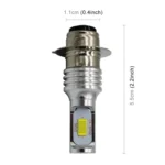 P15D/H6M 1000LM 72W 6000K White Light 2-LED 3570 Bulbs Motorcycle Headlights, DC 12-24V - Image 3