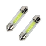 10 PCS 39mm 1W 6000K White Light Car Dome Lamp License LED Reading Light, DC 12V - Image 2