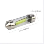 10 PCS 39mm 1W 6000K White Light Car Dome Lamp License LED Reading Light, DC 12V - Image 4