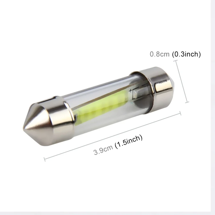 CMS4056_3.webp 10 PCS 39mm 1W 6000K White Light Car Dome Lamp License LED Reading Light, DC 12V - Image 4