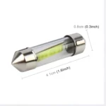 10 PCS 41mm 1W 6000K White Light Car Dome Lamp License LED Reading Light, DC 12V - Image 4