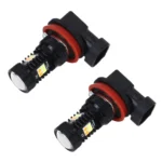 2 PCS Super Bright H11/H8 DC 12V 5W 350LM Auto Car Fog Light with 16 SMD-3030 LED Bulbs Lamp, White + Yellow Light - Image 2