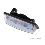 2 PCS LED License Plate Light 18-SMD Bulbs Lamps for Nissan/Teana 03 / Tada 03-08 /Sylphy 2008 /Sunny 2001-2006,2W 120LM,6000K, DC12V(White Light) - Image 4