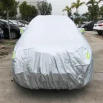 PEVA Anti-Dust Waterproof Sunproof SUV Car Cover with Warning Strips, Fits Cars up to 4.8m(187 inch) in Length - Image 2