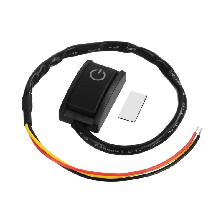 CMS4169_3.webp Jtron Car DIY Switch Paste Type Button Switch Paste Type Button Switch Double Sided with Adhesive Tape OFF/ON DC 12V/200mA - Image 4