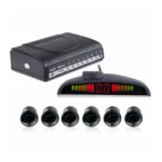PZ-300-6 Car Parking Reversing Buzzer and LED Sensors Parking Alarm Assistance System with 6 Rear Radar