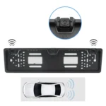 PZ600-L Europe Car License Plate Frame Rear View Camera Visual Rear View Parking System with 2 Reversing Radar Detector - Image 5