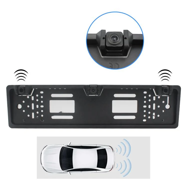 CMS4201_4.webp PZ600-L Europe Car License Plate Frame Rear View Camera Visual Rear View Parking System with 2 Reversing Radar Detector - Image 5