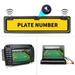 PZ600-L Europe Car License Plate Frame Rear View Camera Visual Rear View Parking System with 2 Reversing Radar Detector - Image 6
