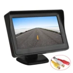 PZ601-C TFT LCD 2 Video Input 4.3 Inch Parking Monitor 2 in 1 with 648*488 Pixels Rear View Camera Glass Lens with 6m RCA Video Cable - Image 2