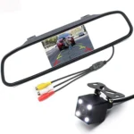 PZ603 Car Video Monitor HD Auto Parking LED Night Vision CCD Reverse Rear View Camera with 4.3 inch Car Rear View Mirror - Image 2