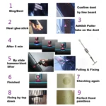Auto Repair Body Tool Kit PDR Dent Paintless Repair Tools Dent Puller Slide Hammer Reverse Hammer Aluminum Suction Cups for Dent - Image 7