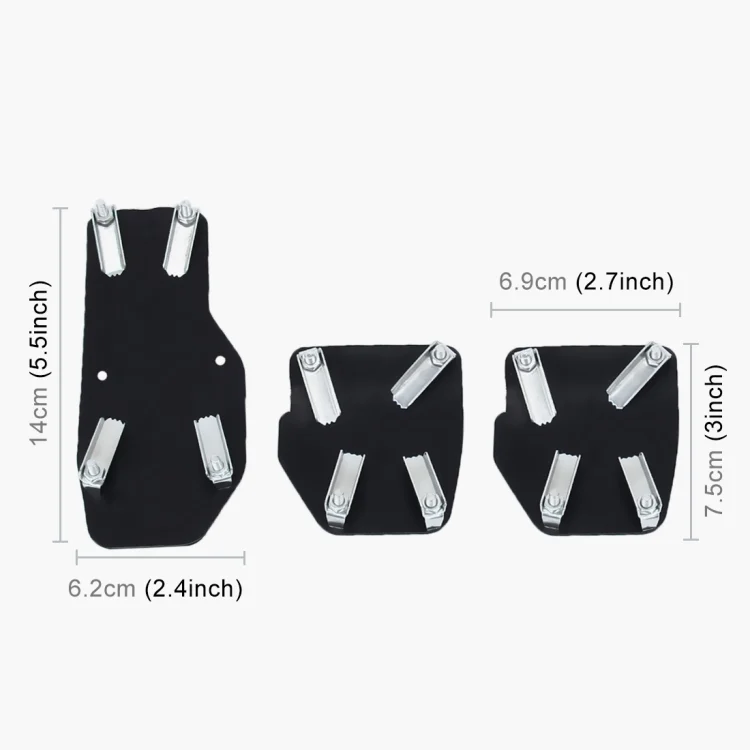 CMS4401B_2.webp CS-321 3 in 1 Non-Slip Manual Car Truck Pedals Foot Brake Pad Cover Set - Image 3