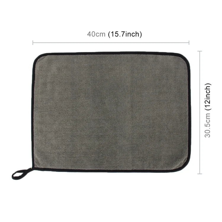 CMS4403_2.webp 40 x 30.5cm Microfiber Absorbent Cleaning Drying Clean Cloth Washing Car Care Wash Towel - Image 3