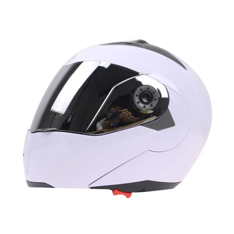 CMS443545_1.webp JIEKAI 105 Full Face Helmet Electromobile Motorcycle Double Lens Protective Helmet, Size: XL (White+Silver) - Image 2