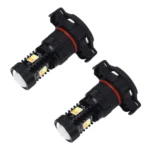 2 PCS Super Bright PSX24W DC 12V 5W 350LM Auto Car Fog Light with 16 SMD-3030 LED Bulbs Lamp, White + Yellow Light - Image 2