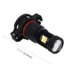 2 PCS Super Bright PSX24W DC 12V 5W 350LM Auto Car Fog Light with 16 SMD-3030 LED Bulbs Lamp, White + Yellow Light - Image 3