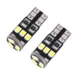 2 PCS T10/W5W/194/501 1.5W 90LM 6000K 9 SMD-3528 LED Bulbs Car Reading Lamp Clearance Light with Decoder, DC 12V - Image 2