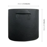 7 Gallon Planting Grow Bag Thickened Non-woven Aeration Fabric Pot Container with Handle - Image 3
