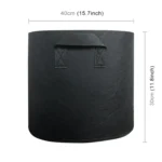 10 Gallon Planting Grow Bag Thickened Non-woven Aeration Fabric Pot Container with Handle - Image 3