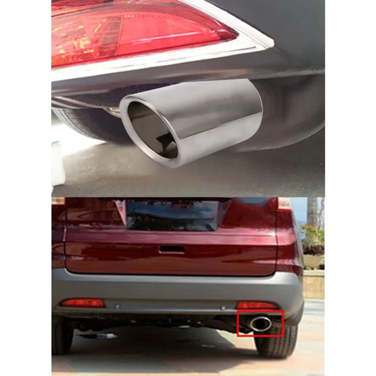 CMS4484S_6.webp Car Styling Stainless Steel Exhaust Tail Muffler Tip Pipe for VW Volkswagen 1.6T Swept Volume - Image 7