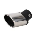 Universal Car Styling Stainless Steel Curved Bolt-on Exhaust Tail Muffler Tip Pipe with Mesh - Image 2