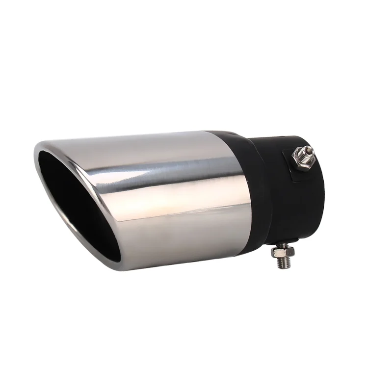 CMS4487B_1.webp Universal Car Styling Stainless Steel Straight Bolt-on Exhaust Tail Muffler Tip Pipe with Mesh - Image 2