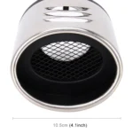 Universal Car Styling Stainless Steel Straight Bolt-on Exhaust Tail Muffler Tip Pipe with Mesh - Image 5